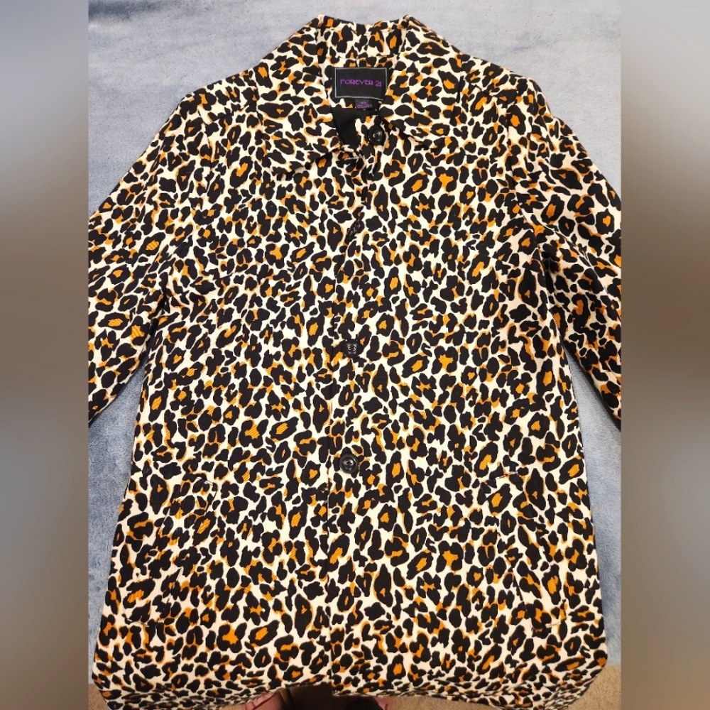 Pre 2010 Forever 21 Leopard Trench Coat